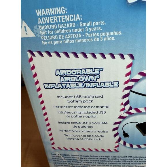 Frosty The Snowman Tabletop Mantel Airdorable Airblown Inflatable Decoration 22" - Picture 4 of 5